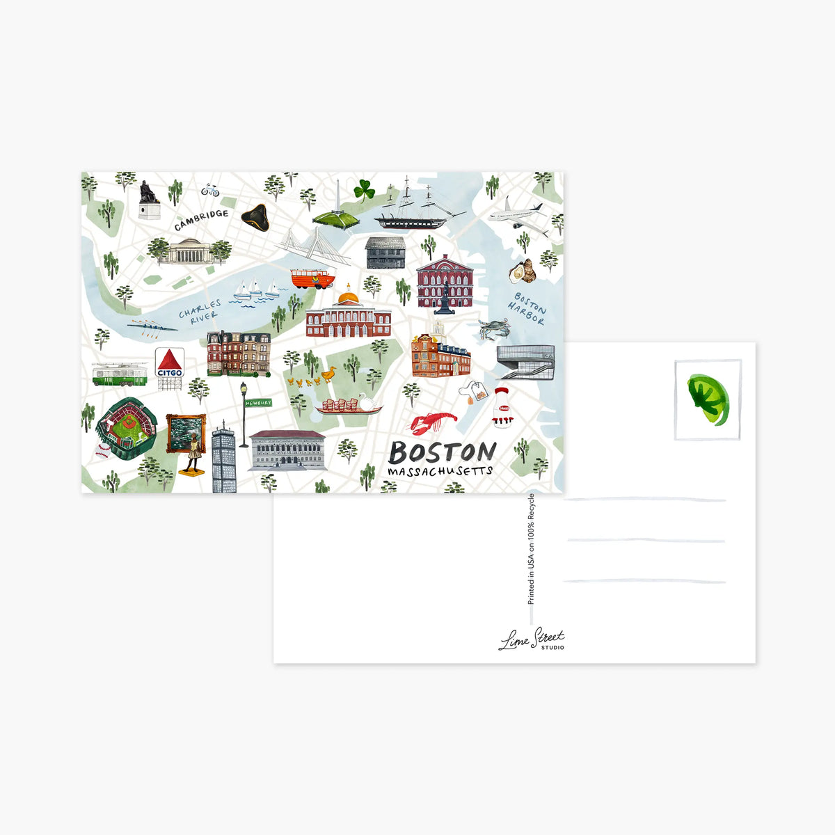 Boston Postcards - Set of 4