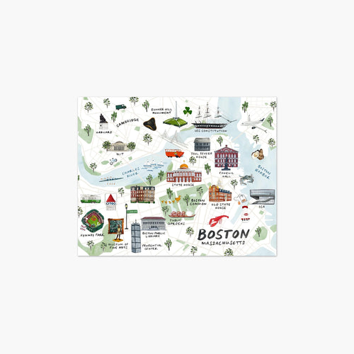 Boston Illustrated Map