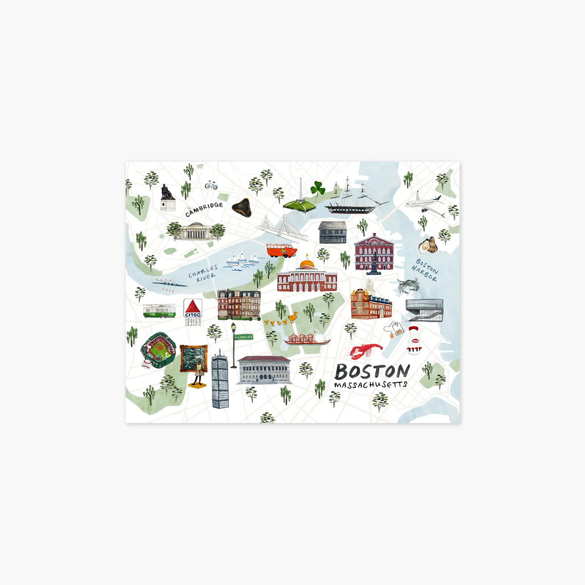 Boston Postcards - Pack of 10