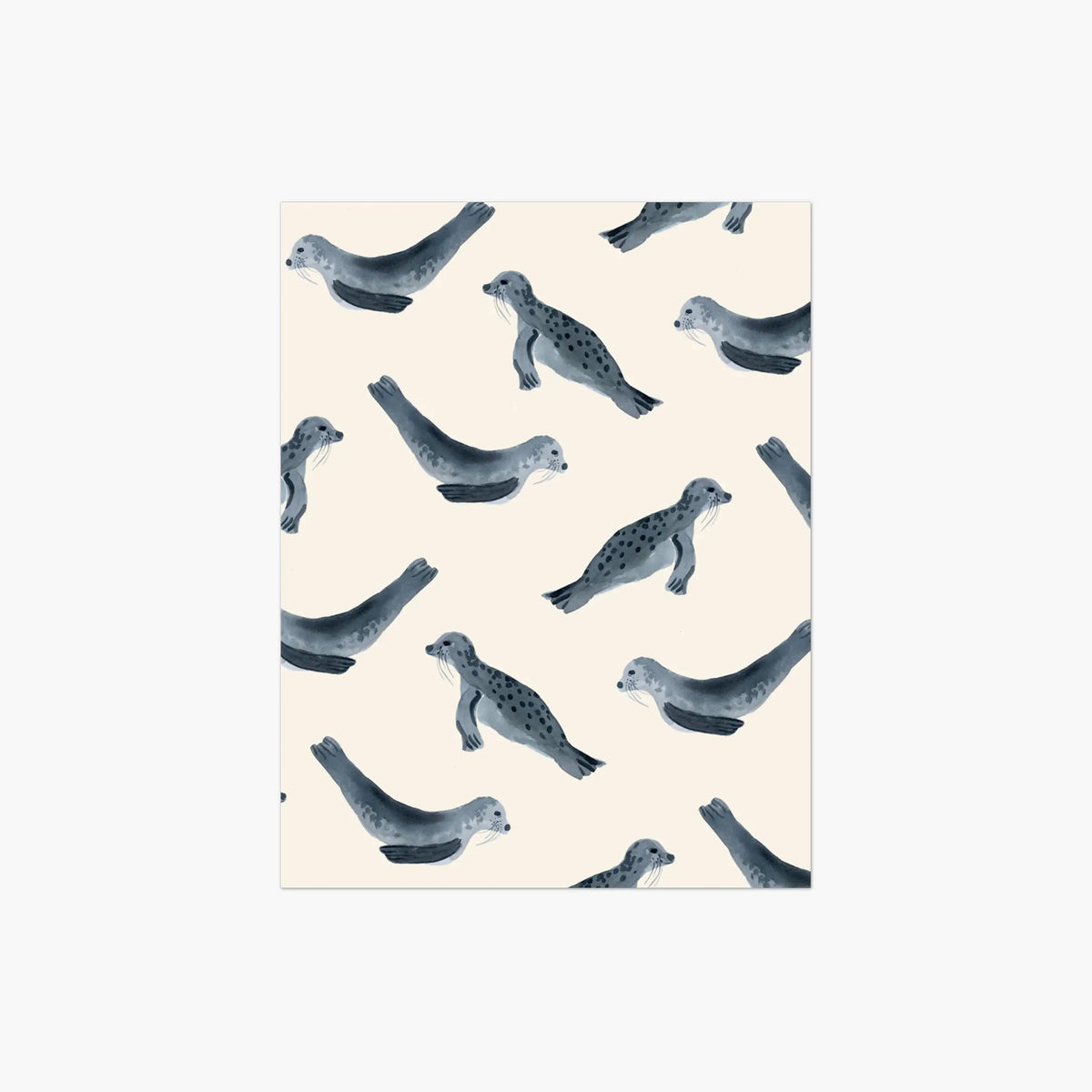 Grey Seals - Pack of 10 Notecards